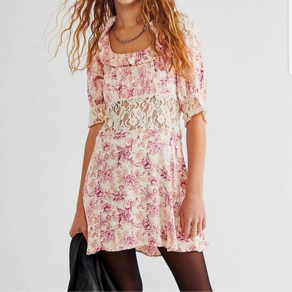 Pink Floral Dress